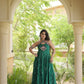 Navratri Wear Bandhani Kutchi Patchwork Anarkali Gown