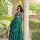 Navratri Wear Bandhani Kutchi Patchwork Anarkali Gown