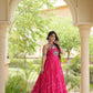 Navratri Wear Bandhani Kutchi Patchwork Anarkali Gown