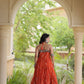 Navratri Wear Bandhani Kutchi Patchwork Anarkali Gown