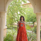 Navratri Wear Bandhani Kutchi Patchwork Anarkali Gown