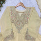 Ivory Cording Sequin Anarkali Set
