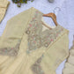 Ivory Cording Sequin Anarkali Set