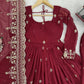 Embroidered Faux Georgette Anarkali Set with Dupatta