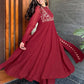 Maroon Floral Vine Kurta Set