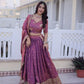Embroidered Silk Lehenga Choli Set
