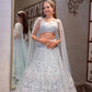 Net Lehenga Choli Set for Wedding and Reception Wear