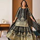 Heavy Chinnon Silk Embroidered Lehenga Set