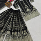 Heavy Chinnon Silk Embroidered Lehenga Set