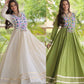 Kora Cotton Gota Jacket Anarkali