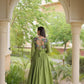 Kora Cotton Gota Jacket Anarkali