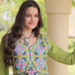 Kora Cotton Gota Jacket Anarkali