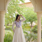 Kora Cotton Gota Jacket Anarkali