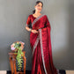 Scattered Crystal Rangoli Saree