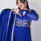 Royal Blue Jacket Style Gown