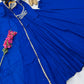 Royal Blue Jacket Style Gown