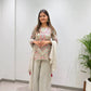 Grey Sequin Latkan Embroidered Kurta