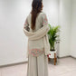 Grey Sequin Latkan Embroidered Kurta