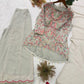 Grey Sequin Latkan Embroidered Kurta
