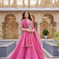 Rose Pink Pure Crunchy Silk Moti Sequins Embroidered Lehenga Choli for Wedding Wear