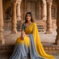 Ombre Cutdana Chiffon Saree
