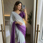 Ombre Cutdana Chiffon Saree
