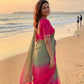 Ombre Cutdana Chiffon Saree