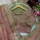 Blush Pearl Bead Work Silk Saree