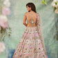 Ivory Floral Zari Sequin Lehenga