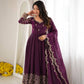 Scarlet Sequin Embroidered Anarkali Set