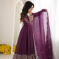 Scarlet Sequin Embroidered Anarkali Set