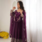 Scarlet Sequin Embroidered Anarkali Set