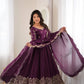 Scarlet Sequin Embroidered Anarkali Set