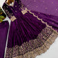 Scarlet Sequin Embroidered Anarkali Set