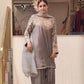 Grey Moti Embroidered Farshi Set