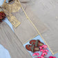 Grey Moti Embroidered Farshi Set
