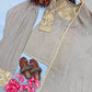 Grey Moti Embroidered Farshi Set