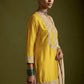 Mustard Sequin Embroidered Sharara Set