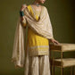 Mustard Sequin Embroidered Sharara Set