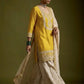 Mustard Sequin Embroidered Sharara Set