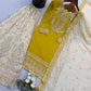 Mustard Sequin Embroidered Sharara Set