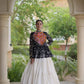 Bandhni Gamthi Peplum Lehenga Set