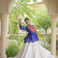 Bandhni Gamthi Peplum Lehenga Set