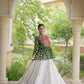 Bandhni Gamthi Peplum Lehenga Set