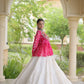 Bandhni Gamthi Peplum Lehenga Set