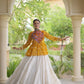 Bandhni Gamthi Peplum Lehenga Set