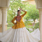 Bandhni Gamthi Peplum Lehenga Set