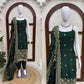 Emerald Sequin Thread Kurta Set