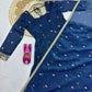 Navy Sequin Booti Anarkali Gown
