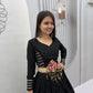 Jet Black Gota Chaniya Choli Set